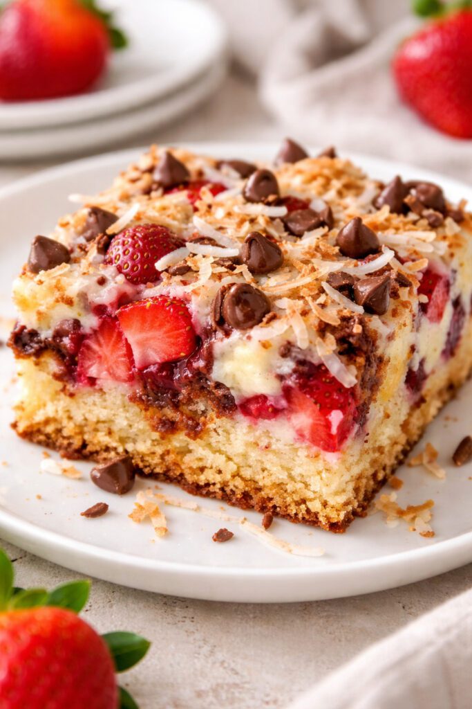 How to prepare strawberry earthquake cake
