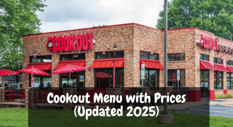 Cookout Menu with Prices (Updated 2025)