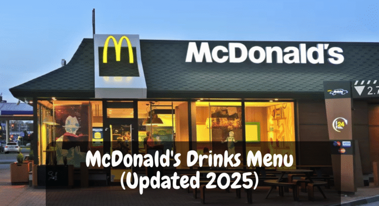 McDonald's Drinks Menu