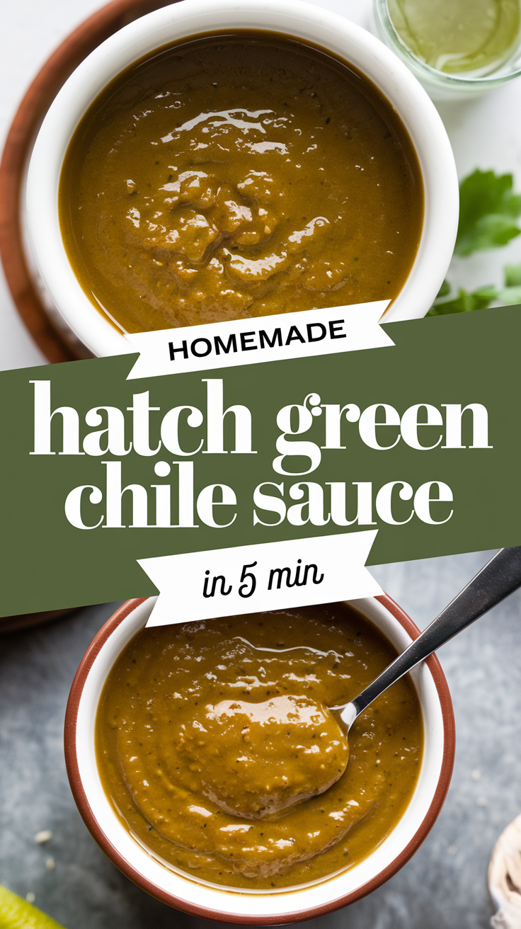 Homemade Hatch Green Chile Sauce