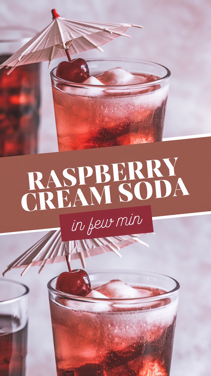 Refreshingly Sweet Raspberry Cream Soda Recipe