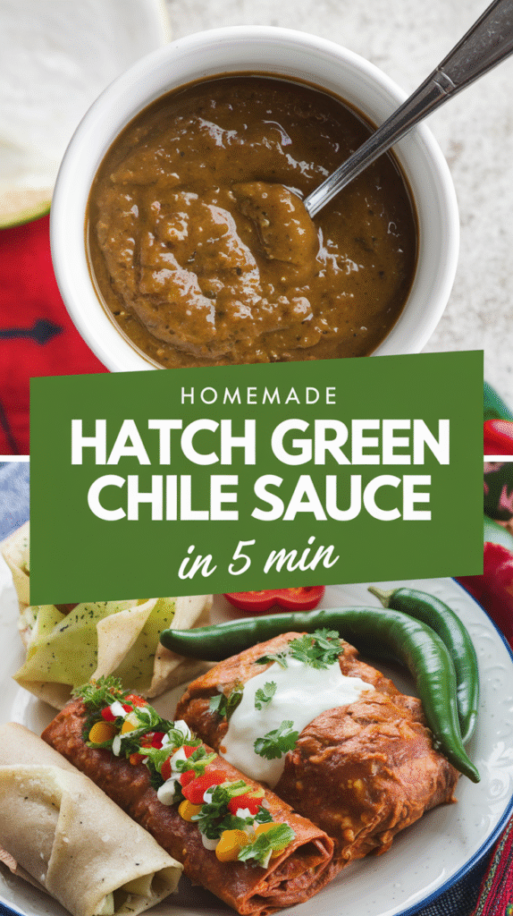 Homemade Hatch Green Chile Sauce
