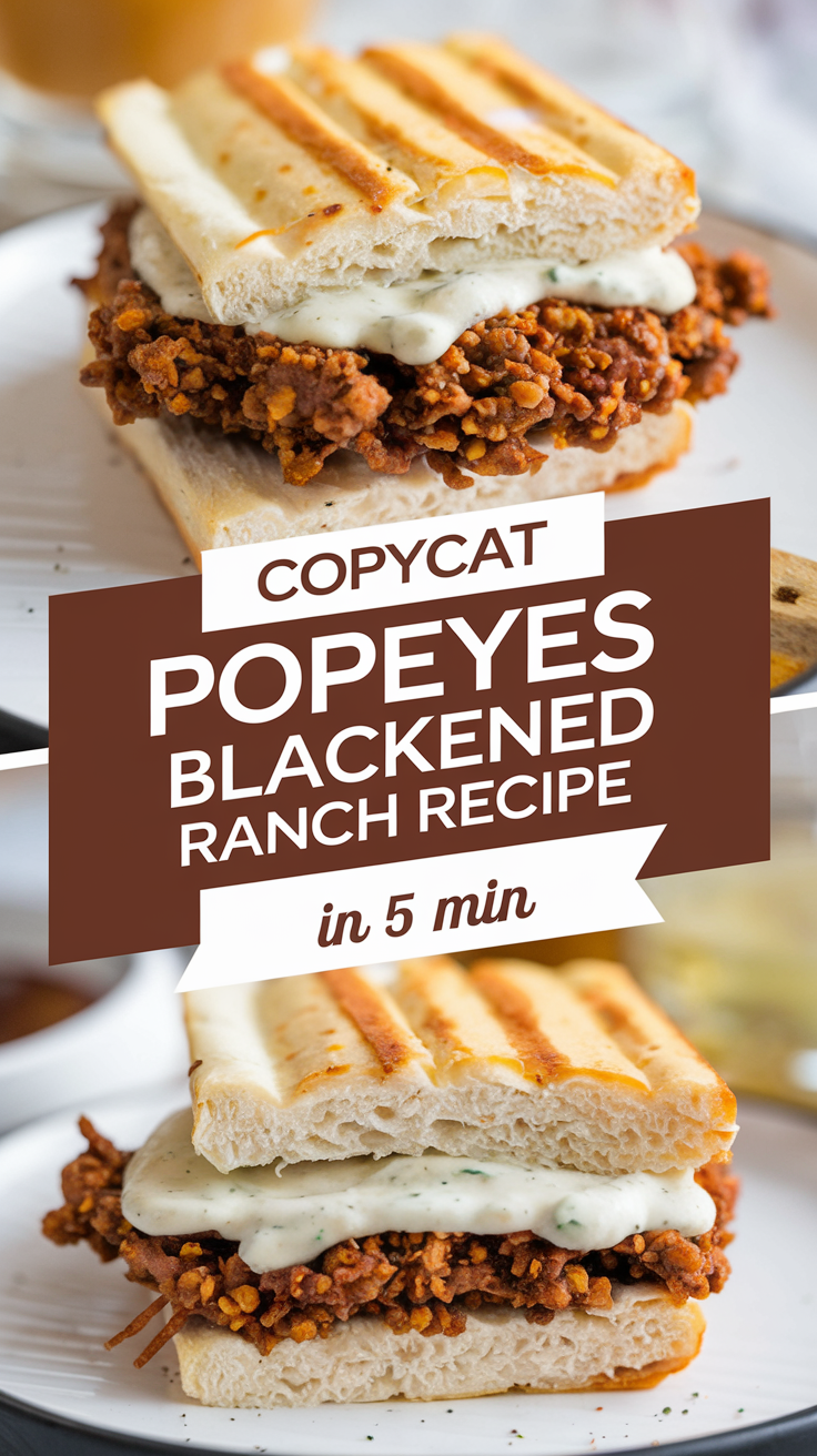 Copycat Popeyes Blackened Ranch Recipe