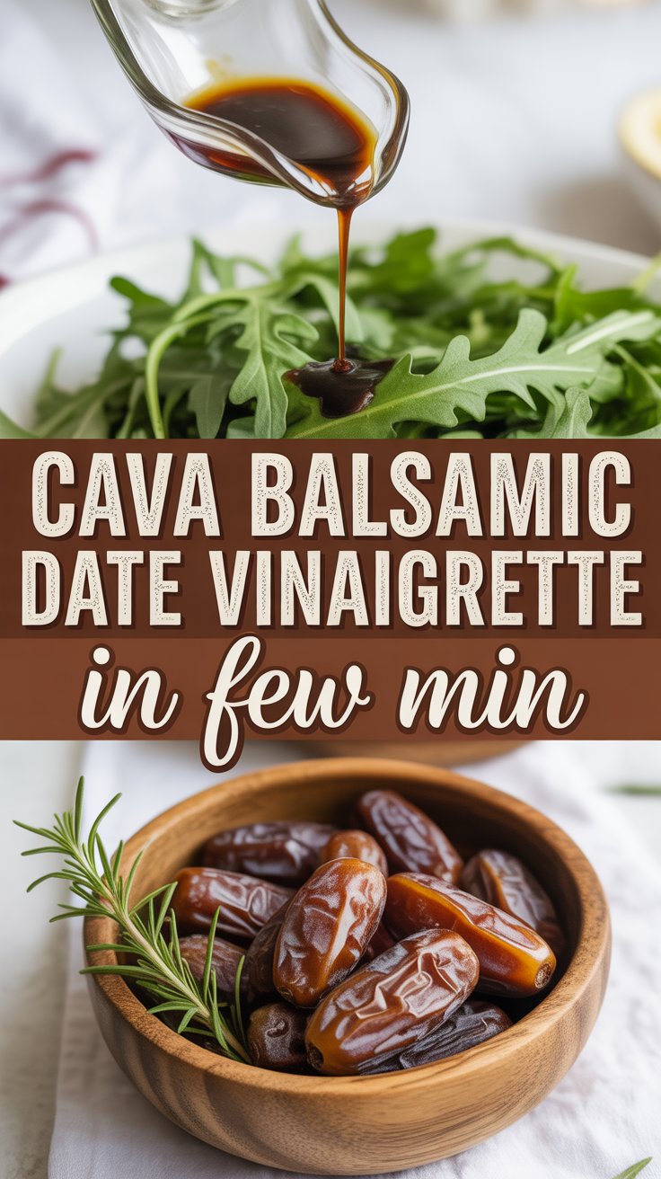 Cava Balsamic Date Vinaigrette Recipe