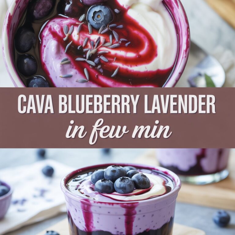 Cava Blueberry Lavender Recipe