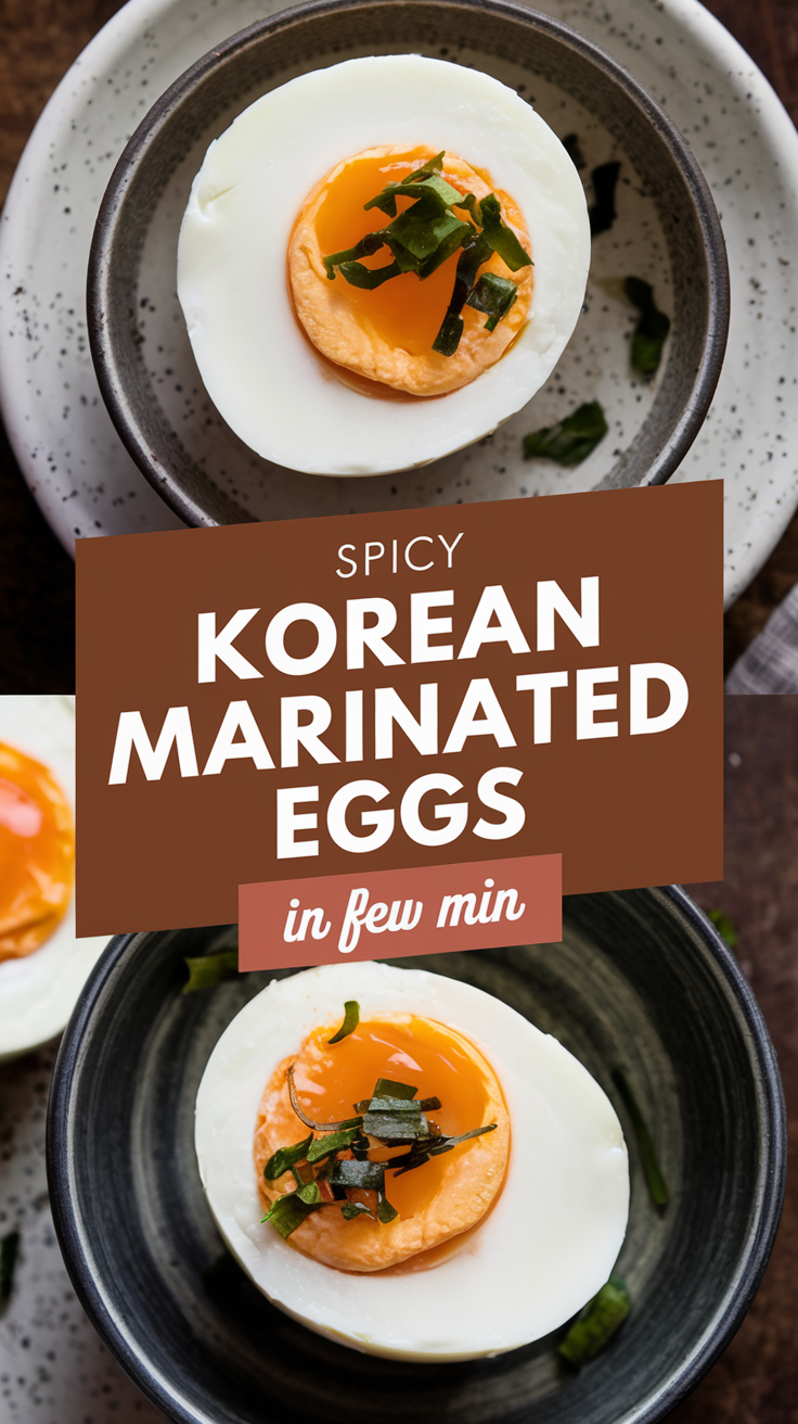 Spicy Korean Marinated Eggs Recipe