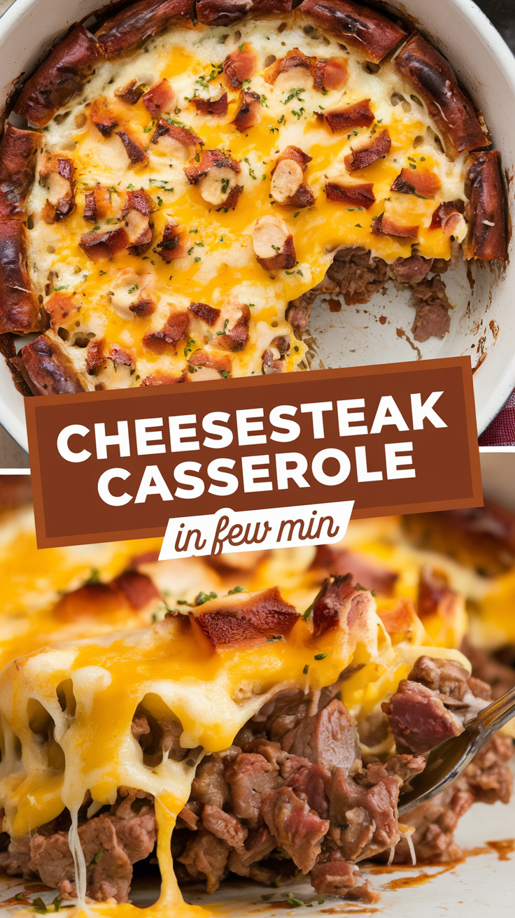 Cheesesteak Casserole Recipe