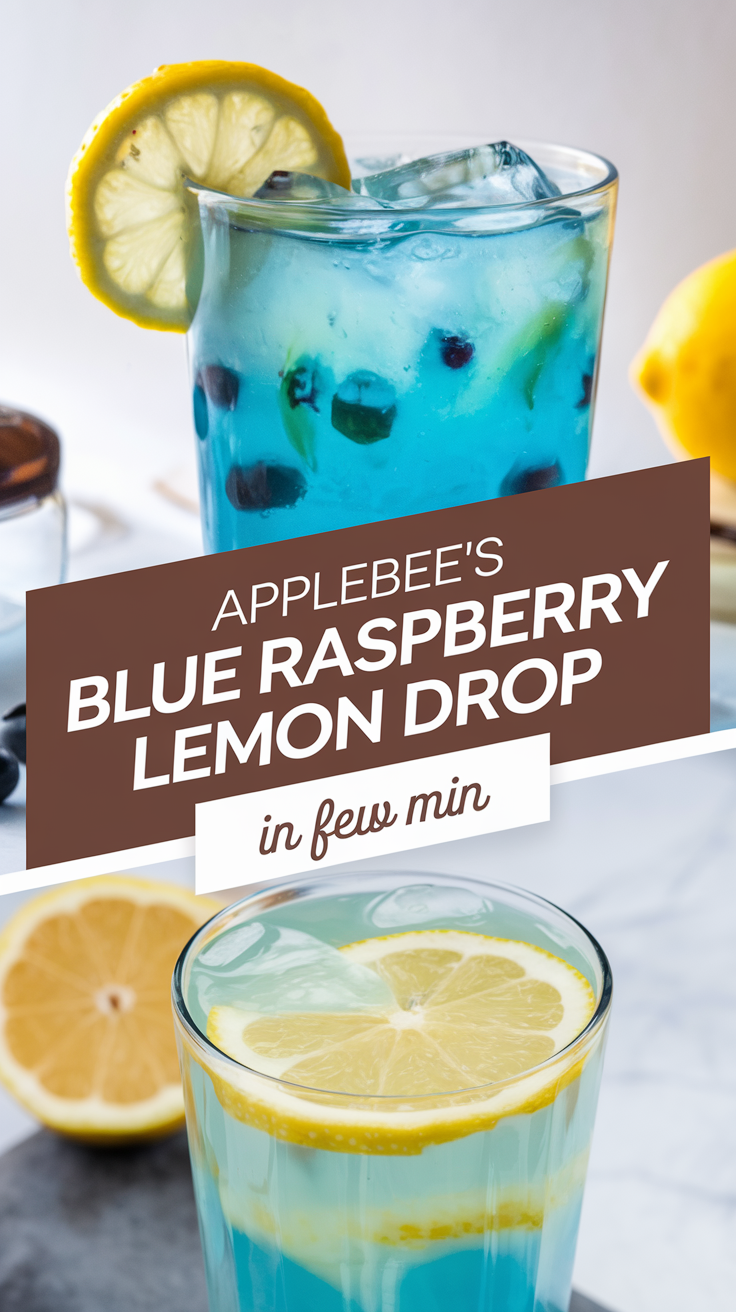 Applebee’s Blue Raspberry Lemon Drop Recipe