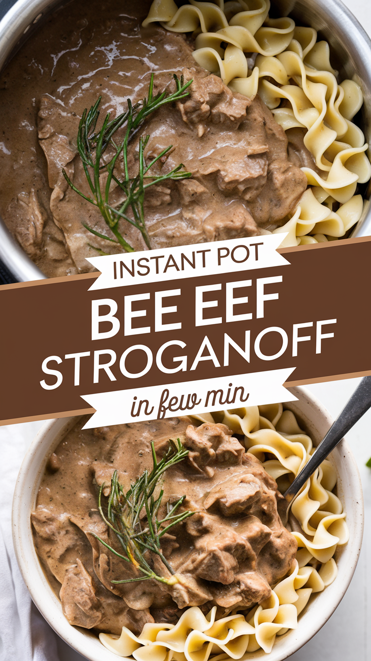 Instant Pot Beef Stroganoff