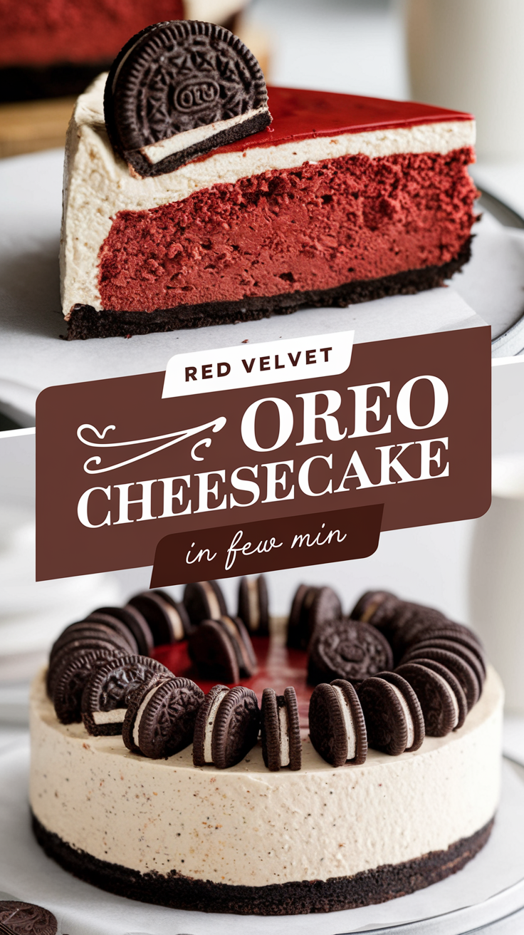 Red Velvet Oreo Cheesecake Recipe