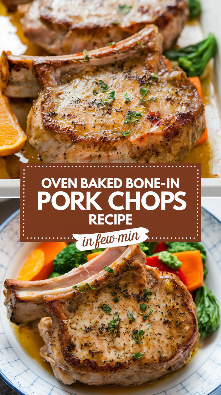 Juicy & Easy Oven-Baked Bone-In Pork Chops Recipe