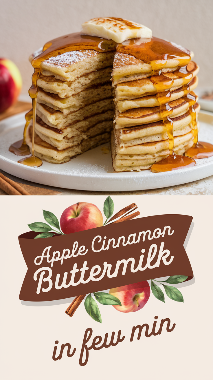 Apple Cinnamon Buttermilk Pancakes