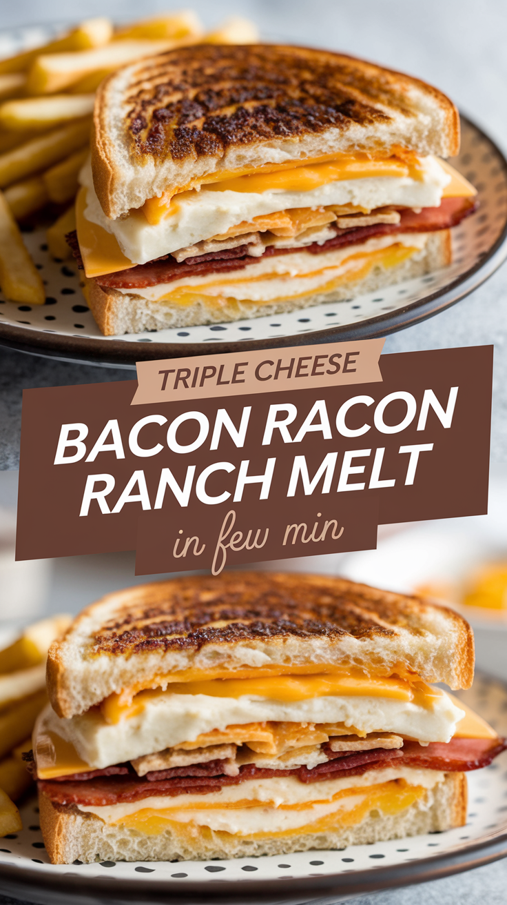 Triple Cheese Bacon Ranch Melt Recipe