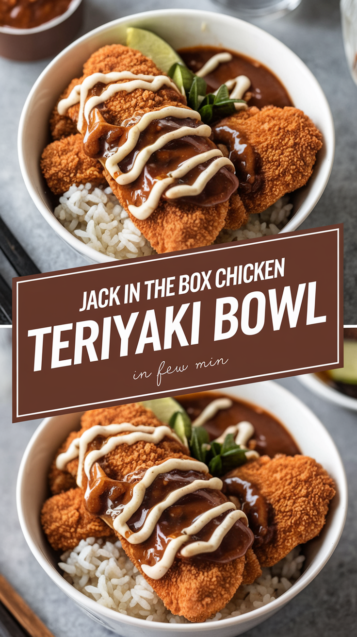 Jack In The Box Chicken Teriyaki Bowl Recipe
