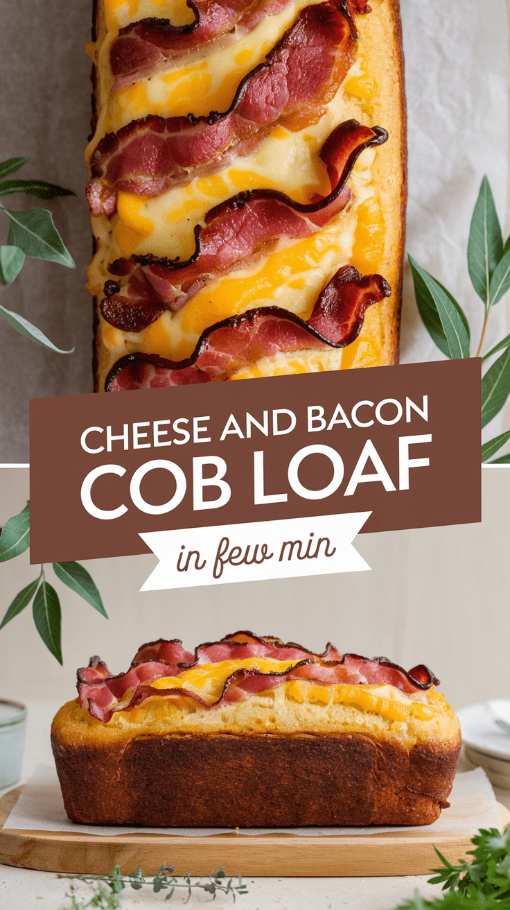 Cheese and Bacon Cob Loaf Recipe