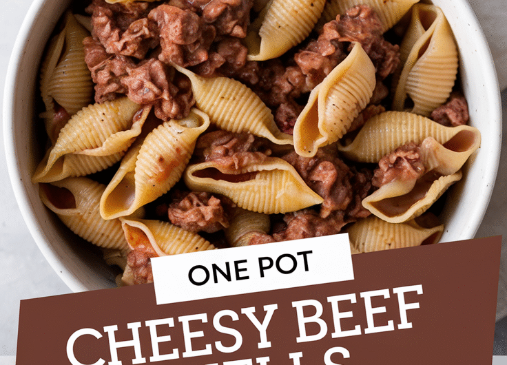 One Pot Cheesy Beef Shells