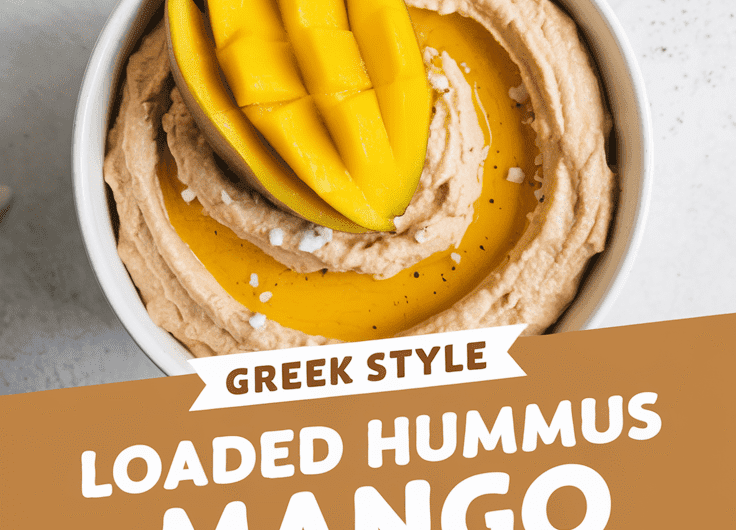 Greek Style Loaded Hummus with Mango