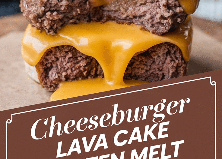 Cheeseburger Lava Cake Molten Melt