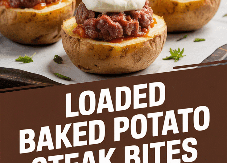 Loaded Baked Potato Steak Bites