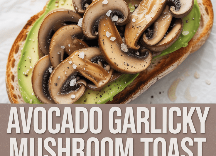 Avocado Garlicky Mushroom Toast