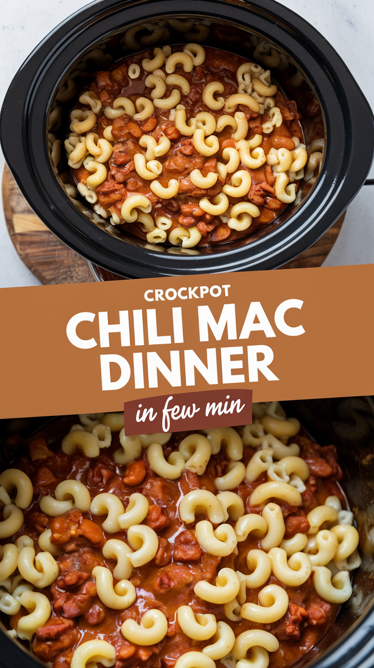 Crockpot Chili Mac Dinner