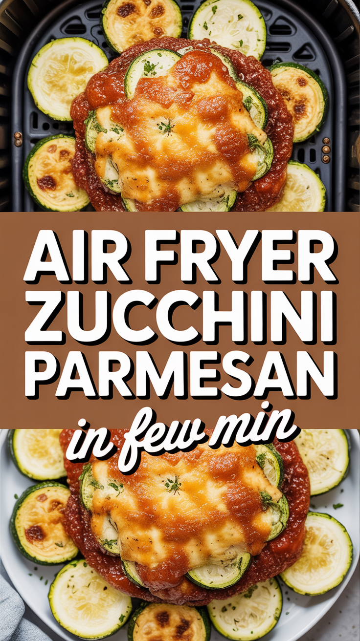 Air Fryer Zucchini Parmesan