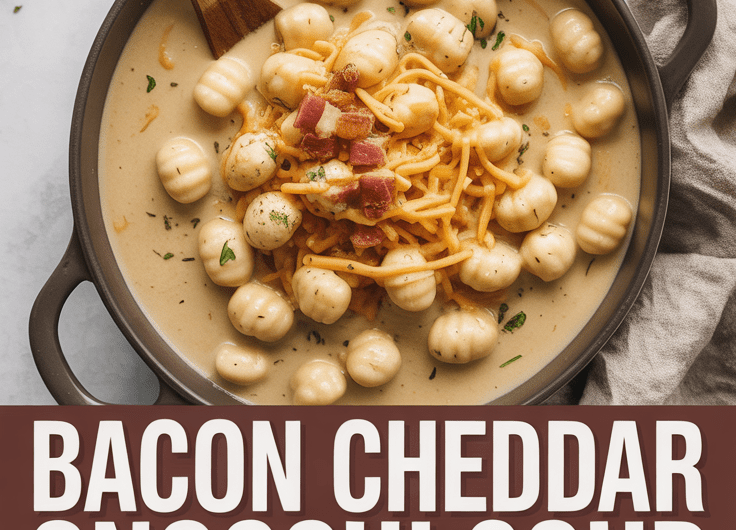 Bacon Cheddar Gnocchi Soup