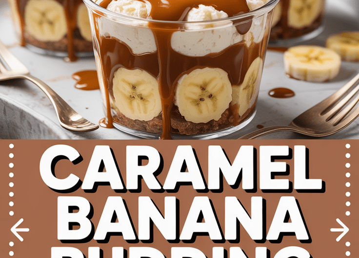 Caramel Banana Pudding Cups