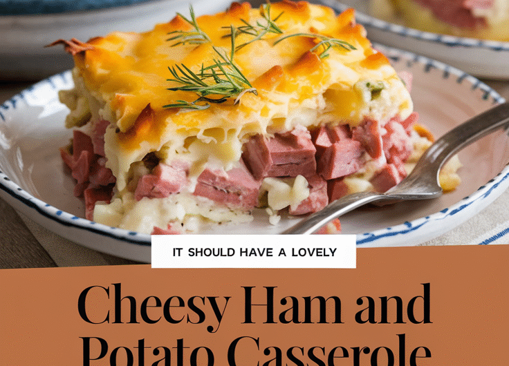 Cheesy Ham and Potato Casserole