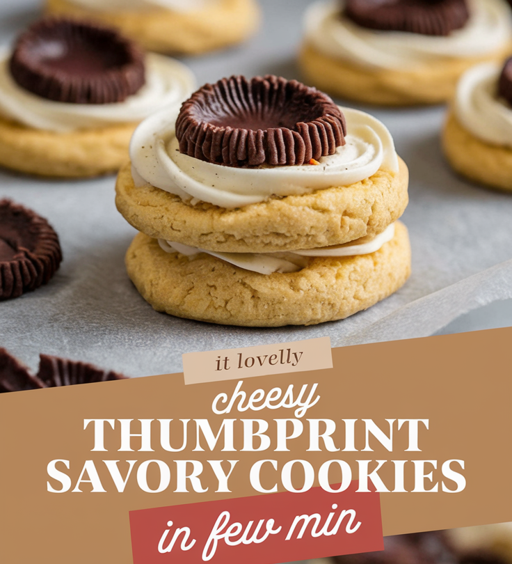 Cheesy Thumbprint Savory Cookies
