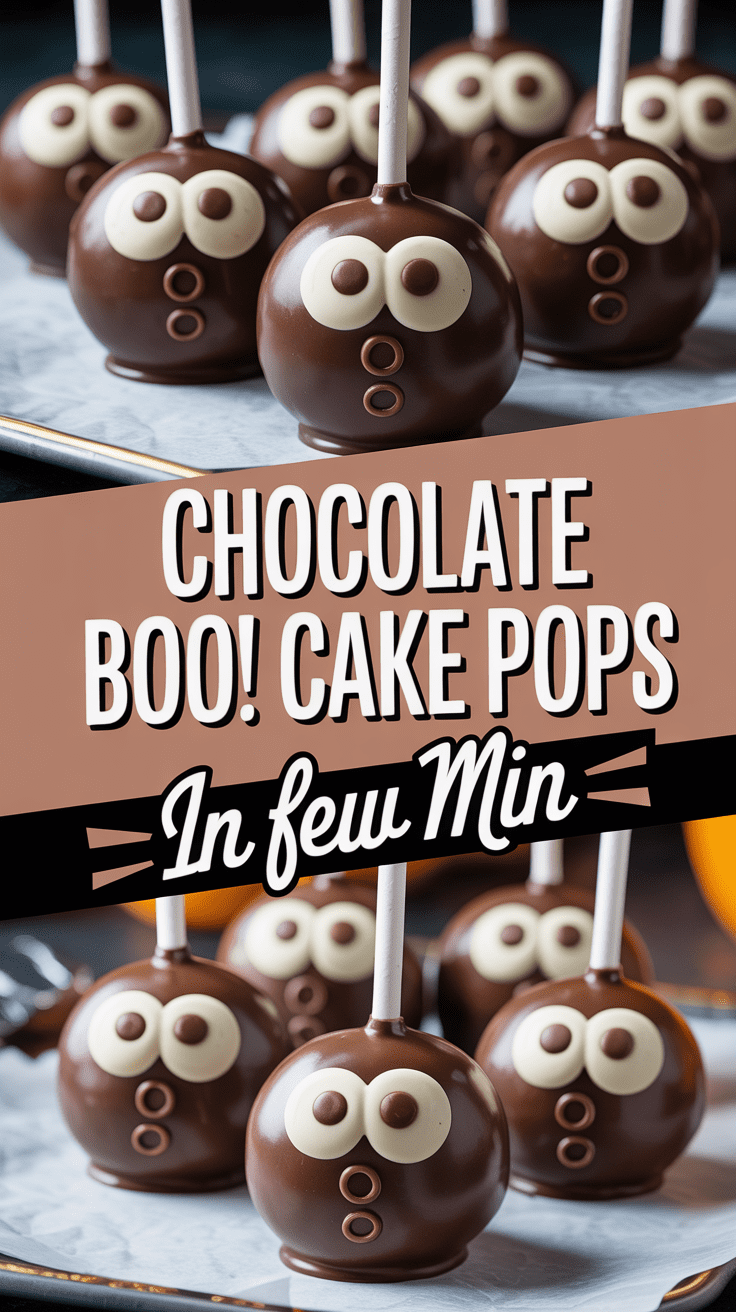 Chocolate Boo! Cake Pops