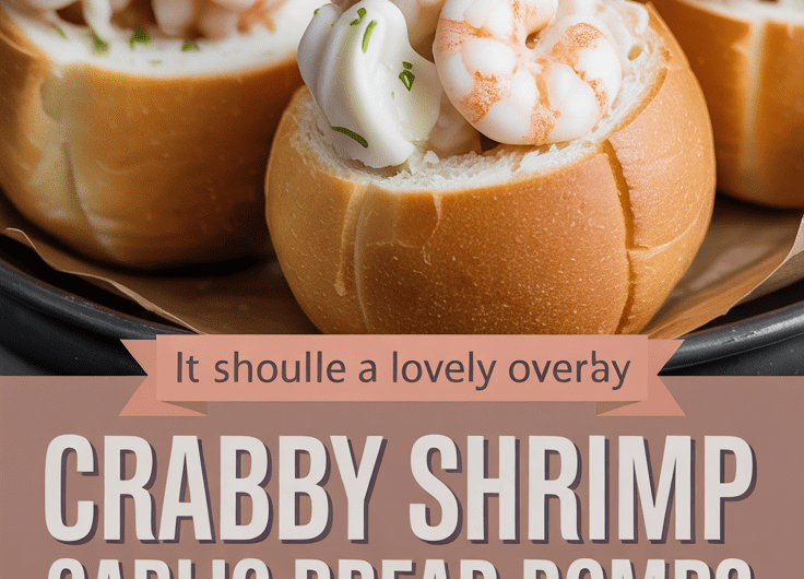 Crabby Shrimp Garlic Bread Bombs