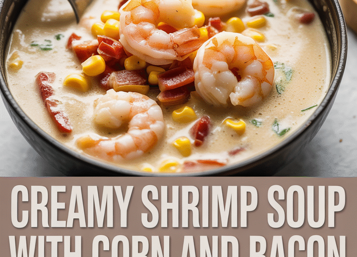 Creamy Shrimp Soup with Corn and Bacon