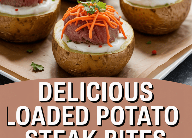 Delicious Loaded Baked Potato Steak Bites