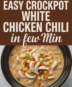 Easy Crockpot White Chicken Chili Recipe