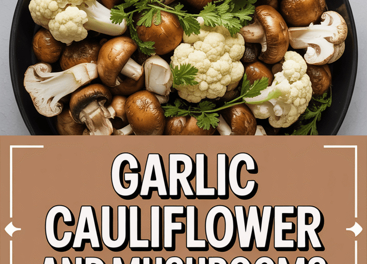 Garlic Cauliflower and Mushrooms