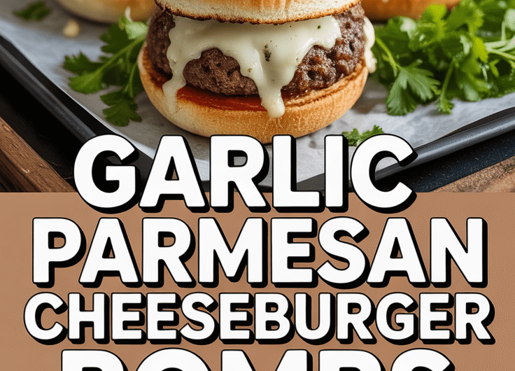 Garlic Parmesan Cheeseburger Bombs