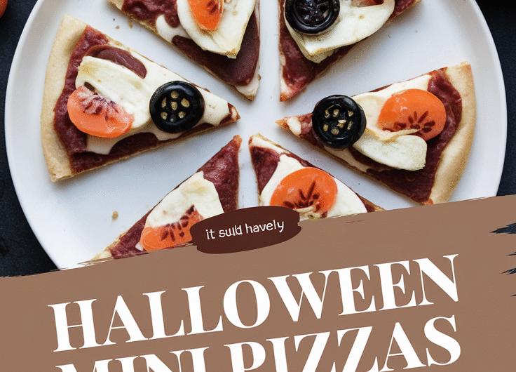 Halloween Mini Pizzas
