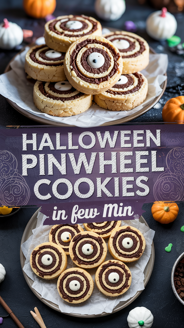 Halloween Pinwheel Cookies