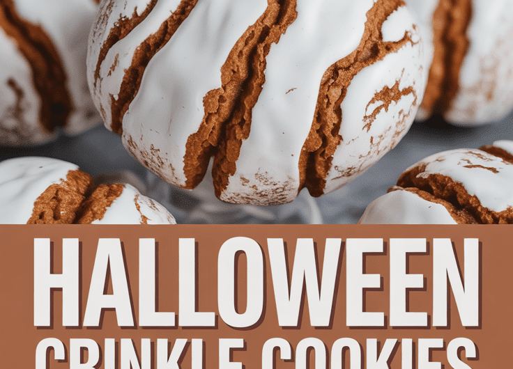 Halloween Crinkle Cookies