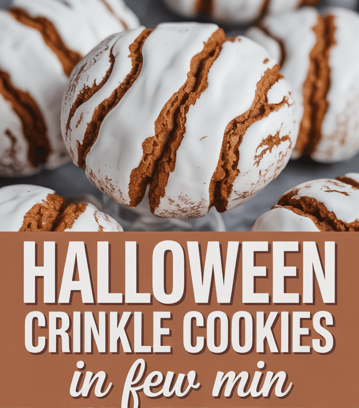 Halloween Crinkle Cookies