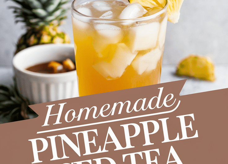 Homemade Pineapple Iced Tea