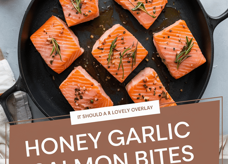 Honey Garlic Glazed Salmon Bites