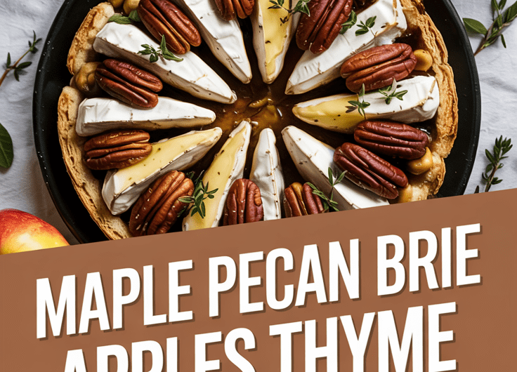 Maple Pecan Brie Apples with Thyme