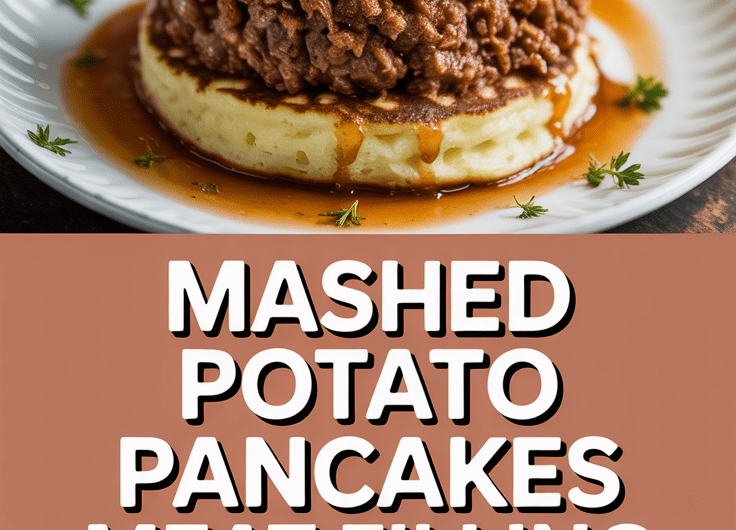 Mashed Potato Pancakes with Meat Filling