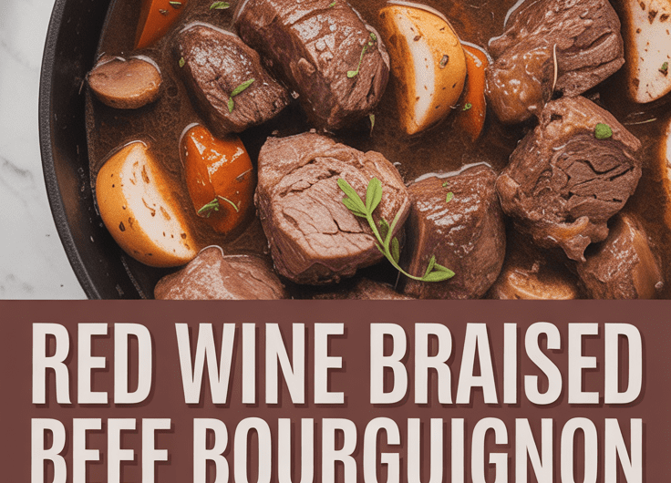 Red Wine Braised Beef Bourguignon