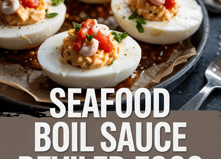 Seafood Boil Sauce Deviled Eggs