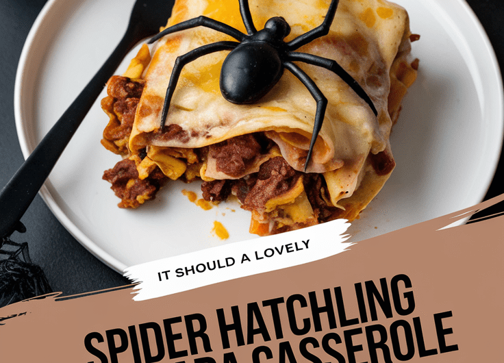 Spider Hatchling Enchilada Casserole