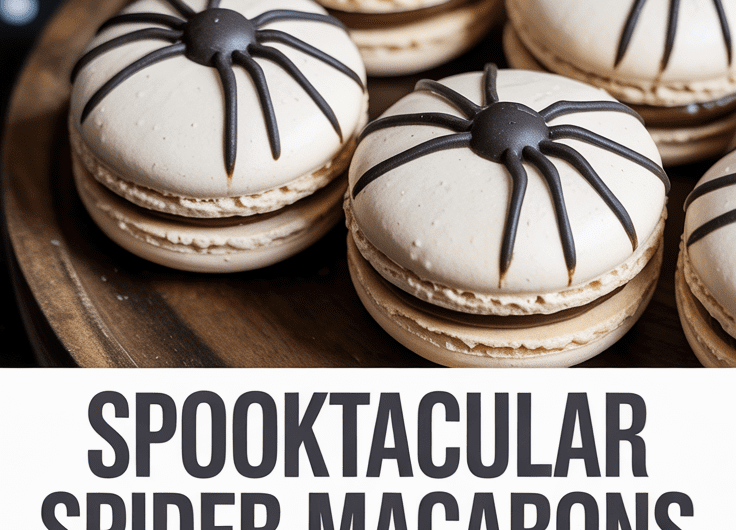 Spooktacular Spider Macarons