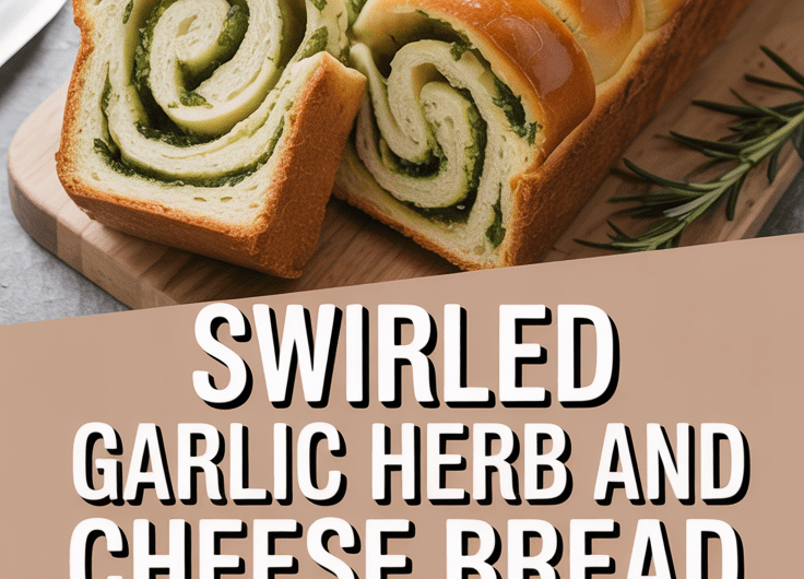 Swirled Garlic Herb And Cheese Bread